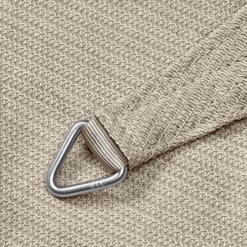 Platinum schaduwdoek Coolfit driehoek 90° greige 5.0x5.0x7.1m