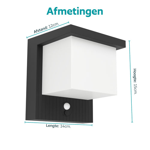 EGLO wandlamp buiten Frigento - solar - sensor