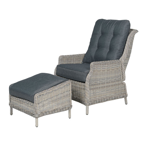 Garden Impressions loungeset Santa Rosa - Lucas vintage willow - verstelbaar
