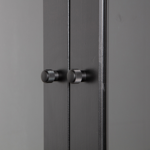 WOOOD vitrinekast Xam - Genen - Zwart - 155x100x40 - vtwonen shop