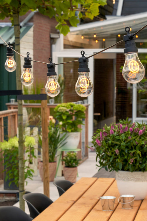 Luca Lighting Smiley LED Lichtsnoer Buiten - L450 cm - Geel - vtwonen shop