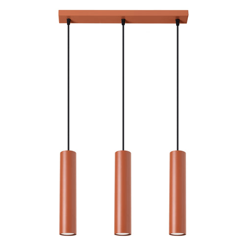 Sollux Lighting Hanglamp LAGOS 3L rood oker - 45x6x98cm