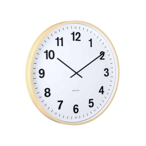 Karlsson wandklok Esencia Classic XL - bruin - Ø60cm