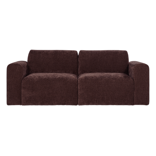 WOOOD 2-zits bank slub Umina - Chenille - Bordeauxrood