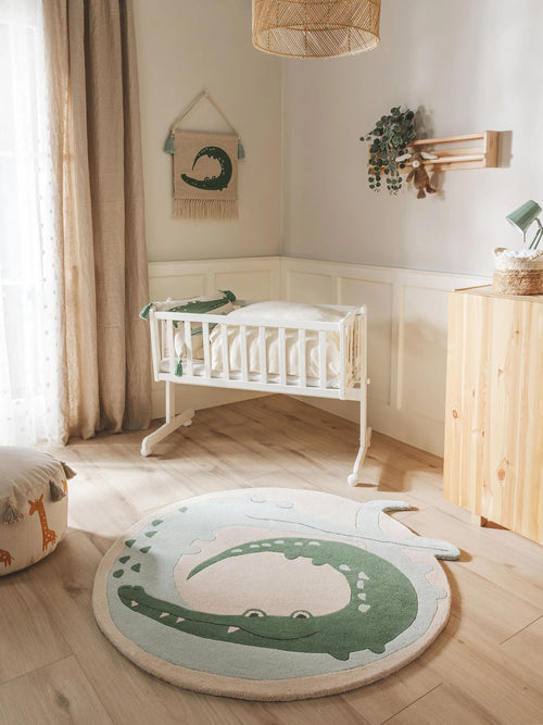 benuta kindervloerkleed Savannah - veelkleurig - 115x120 cm
