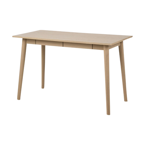 Lisomme Dex houten bureau naturel - Met twee lades - 120 x 60 cm - vtwonen shop