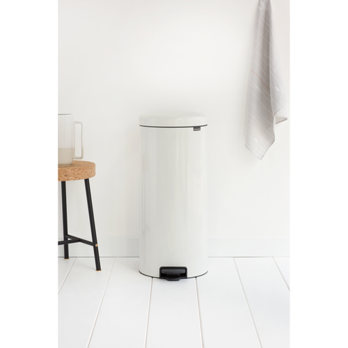 Brabantia NewIcon Pedaalemmer, 30 liter, metalen binnenemmer - White