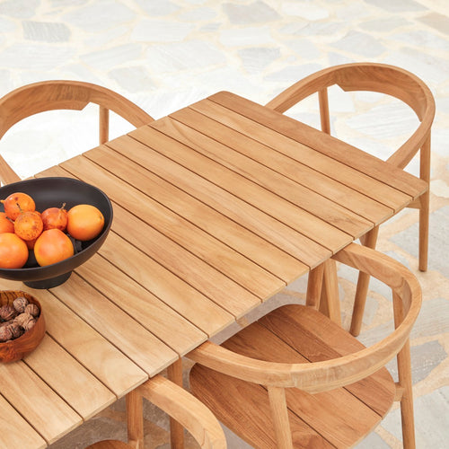 Tikamoon Massief teakhouten tuintafel voor 8/10 personen - Naturel - vtwonen shop