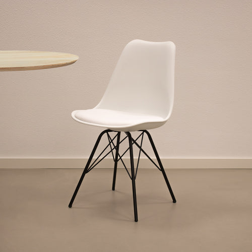 Kick kuipstoel Metal Luuk - Wit - vtwonen shop