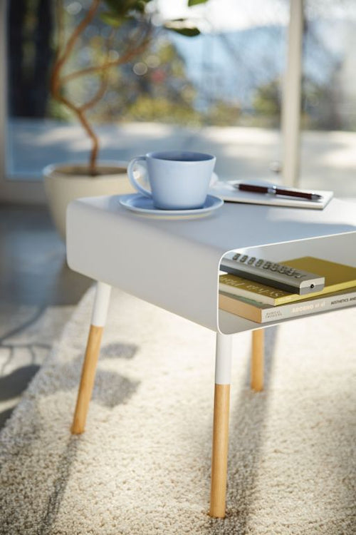 Yamazaki Bijzettafel Laag - Plain - Wit - vtwonen shop