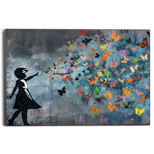 Reinders Balloon Girl Dark schilderij -  meerkleurig/multi color - hobbyruimte - 100x140cm