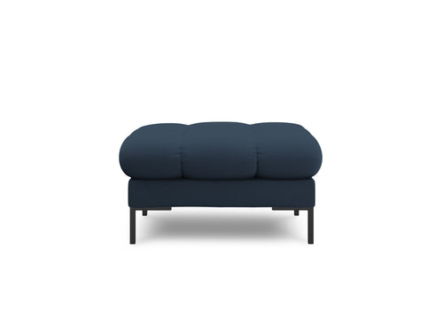 Cosmopolitan Design Poef Bali structurele stof, blauw - 60x60x41cm