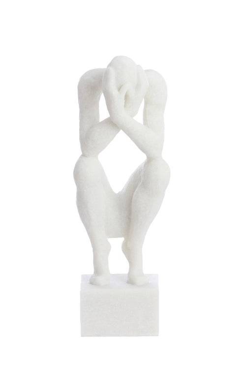 Light & Living ornament LOVINAC - 16x19x47cm - wit