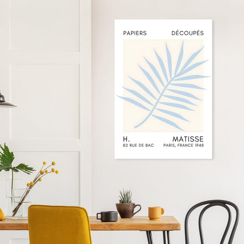 Artfulprints Poster Matisse – Floral reef light blue   - 70x100 cm - Blauw