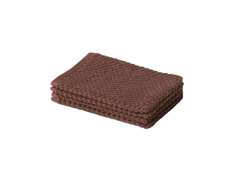 Yumeko washandjes Dots - mud rose - 15x22 - 4 st - vtwonen shop