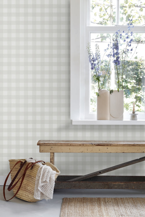 Sanders & Sanders behang ruiten grijs - 53 cm x 10.05 m - 640683