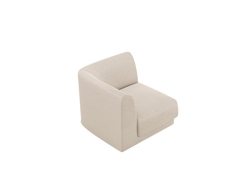 Micadoni Hoekmodule Miley boucle beige - 90x90x70cm