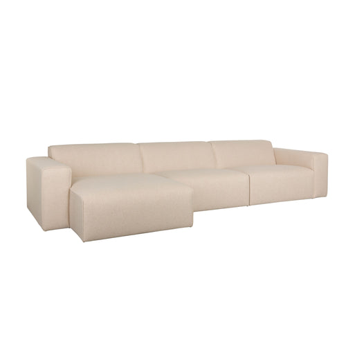 Zuiver Sofa Milka 4,5-zitsbank Chaise longue Links Zand - Crème - vtwonen shop