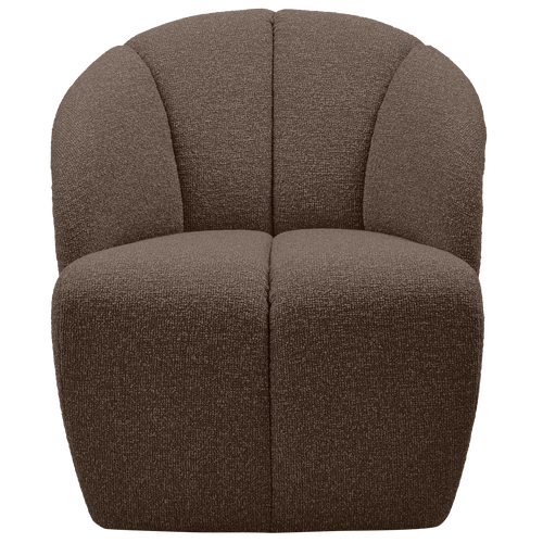 WOOOD draaifauteuil Mojo - Bouclé - Bruin Melange - 75x68x77 cm - vtwonen shop