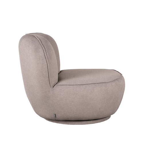 LABEL51 Fauteuil Bunny - Taupe - Draaibaar - 92x75x73cm