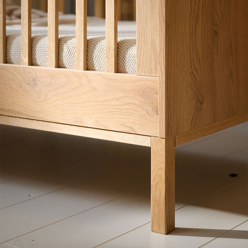 Petite Amélie Meegroeibed Japandi – 70x140 cm – Naturel - In hoogte verstelbaar – Handgemaakt in Europa - vtwonen shop