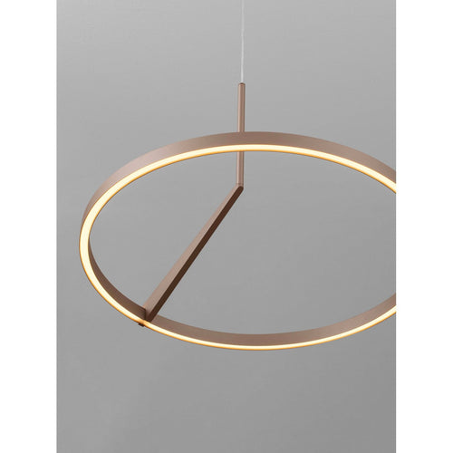Nova Luce TILIA  Tilia Geïntegreerde LED Hanglamp Champagne Goud Triac Dimbaar LED 31W 1829lm 2700-3000-4000K CCT