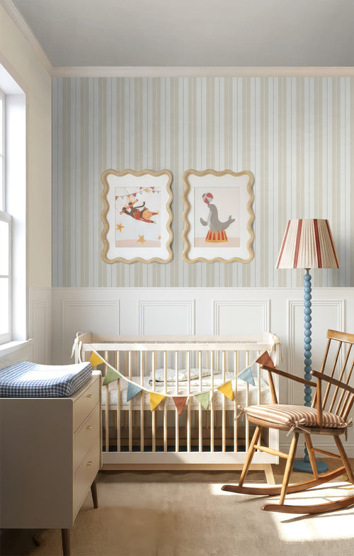 Sanders & Sanders behang strepen geel en beige - 53 cm x 10.05 m - 640693