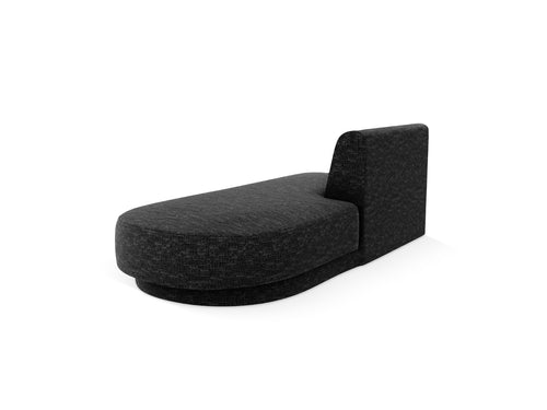 Micadoni - Module "Miley" 2 zitplaatsen, structurele stof antraciet - 90x158x70cm