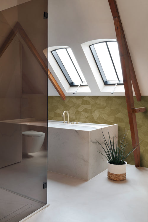 Origin Wallcoverings behang grafisch 3D motief goud - 53 cm x 10.05 m - 347822 - vtwonen shop