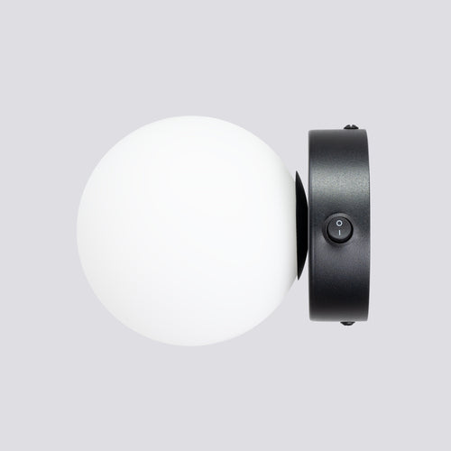 Sollux Lighting Wandlamp YOLI 1 zwart - 12x14x12cm