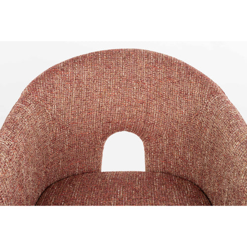 Zuiver Contour Eetkamerstoelen Armleuning Terracotta Rood - Set van 2