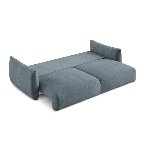 LaMiaSofa 3-zits slaapbank Savona - chenille stof - jeans - 230x105x90
