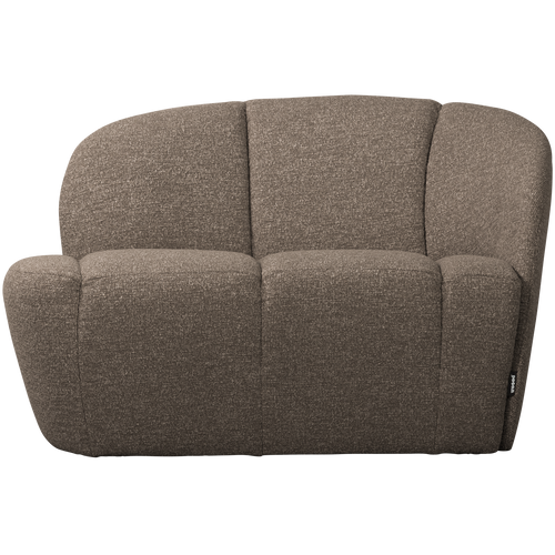 WOOOD 2-zits bankje rechts Mojo - Polyester - Bruin Melange - - vtwonen shop