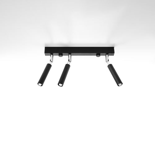 Sollux Lighting Plafondlamp EYETECH 3 zwart - 35x3x20cm