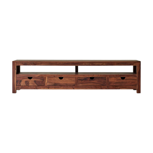 Tikamoon Massief palissander tv-meubel 200 cm - Donkerbruin - vtwonen shop