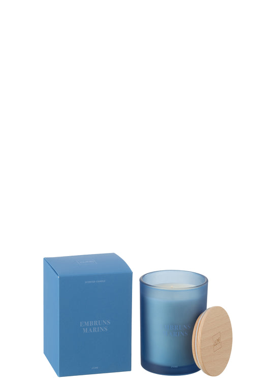 J-Line geurkaars Accords Essentiels - Embruns Marins - blauw - 38U - vtwonen shop