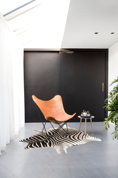 AFK Living vloerkleed Nakuru - dierenhuid-effect - zwart - 155 x 190 cm