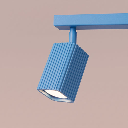 Sollux Lighting Plafondlamp RAYO 6L azuurblauw - 117x6x16,5cm
