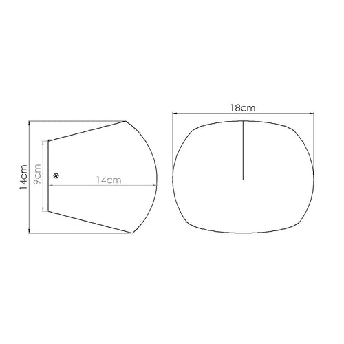 Sollux Lighting Wandlamp GLOBE beton - 18x14x14cm