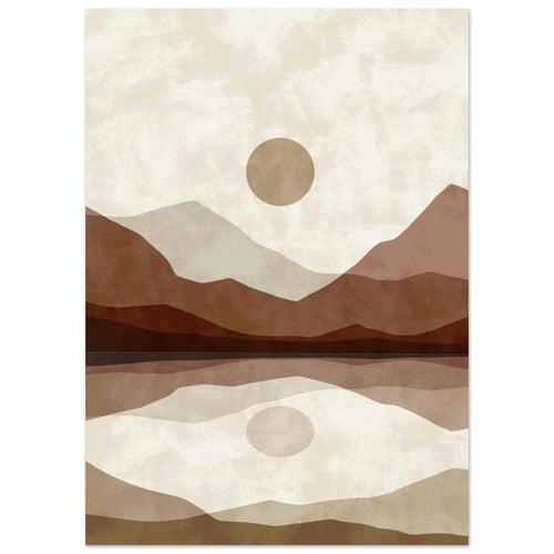 Artfulprints  Boho – Mirror mountain   poster 50x70 cm - vtwonen shop