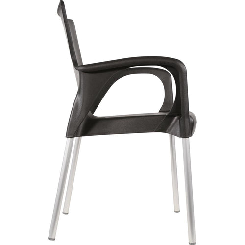 Lesli Living bistrostoel Bella - zwart - 52x55x85cm