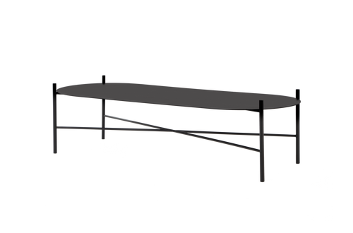 noo.ma TOGLAN Salontafel - Vulcano Black Steel
