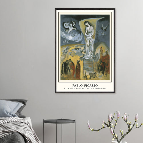 Artfulprints Poster met Lijst Pablo Picasso - Evocation   - 30x40 cm - Meerkleurig