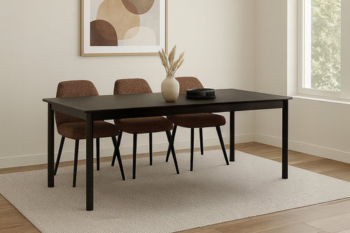 Livingfurn eetkamertafel Tobago - bruin - 90x220x76