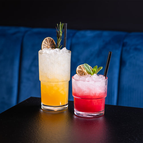 Bonbistro - Glas 33cl gestreept Vitro - Set van 6