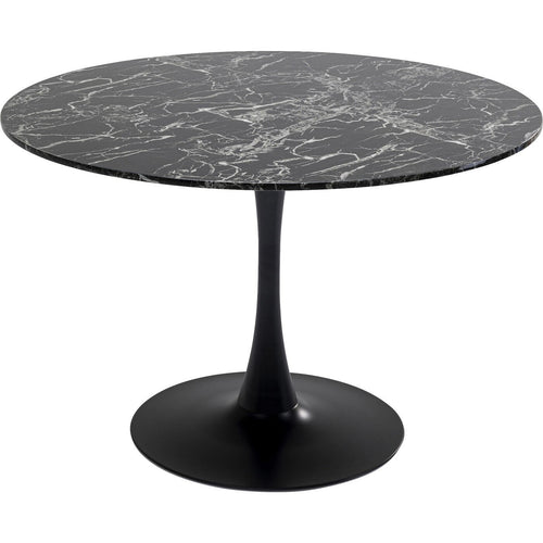 Kare Design Eettafel Veneto Ø110cm zwart