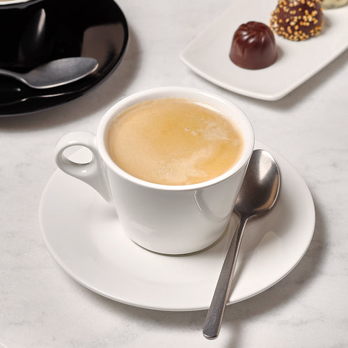 Bonbistro - Mokkaschotel 12,5cm wit Barista - Set van 6