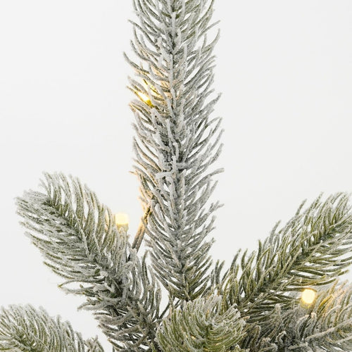 Black Box Trees Nagoya Kunstkerstboom met Verlichting - Kunstboom H60 x D44 cm - Kunst Kerstboom Besneeuwde Takken - in Jute Zak - Kerstdecoratie voor