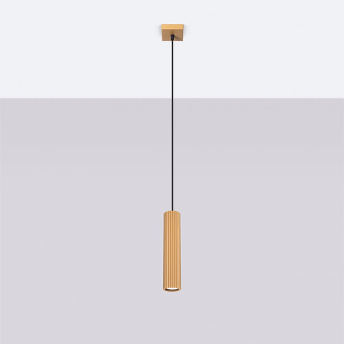 Sollux Lighting Hanglamp KARBON 1 goud - 8x8x118cm