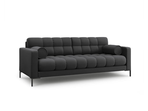 Cosmopolitan Design Bank Bali 3-zits, structurele stof, donkergrijs - 96x177x75cm
